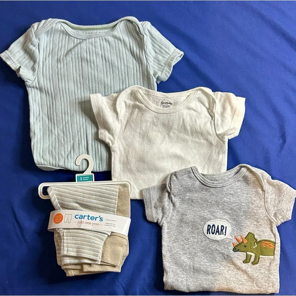 Huge Lot Baby Boys Summer Clothes Newborn 3/6 Months NEW &EC Carters Nike Hurley